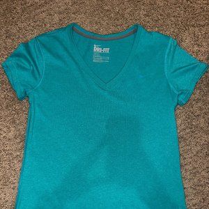 Teal DryFit Women's Shirt - Size Medium